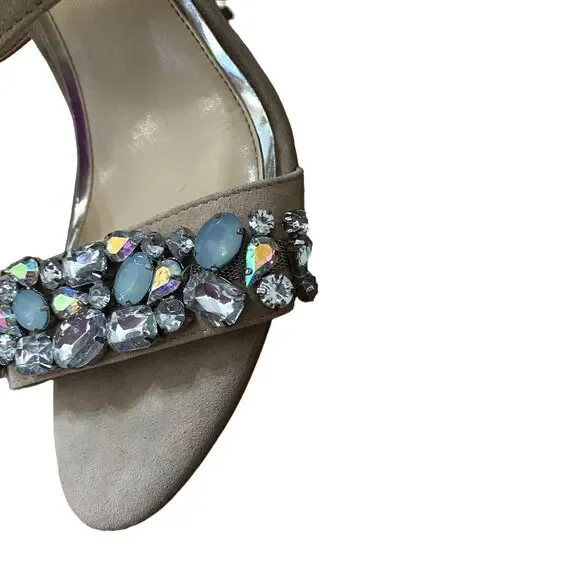 Jessica Simpson Elbella Women's Jeweled Sandals High Heels 8.5 - Picture 5 of 15